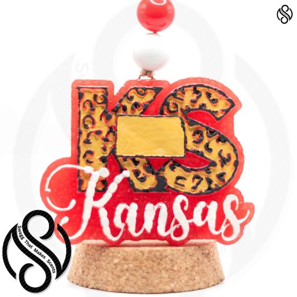 Kansas KS State Silicone Mold for Freshies/Resin – Leopard Print – DIY Craft - Picture 4 of 4
